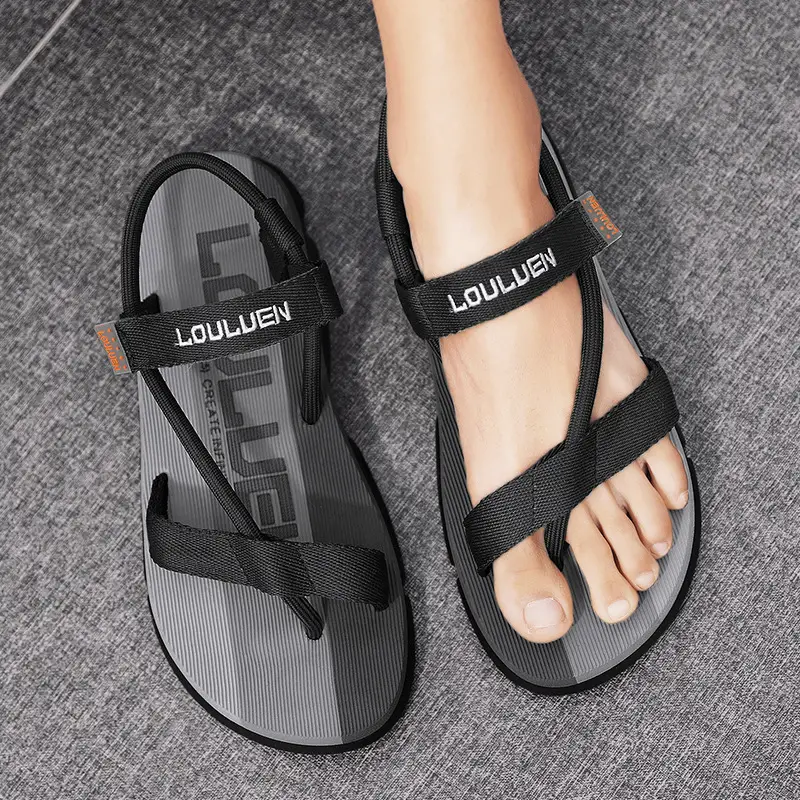Men's Blue Yellow Summer Flip-Flops Sandals