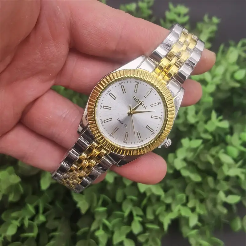 Cross-Brand Gold Steel Watch for Men