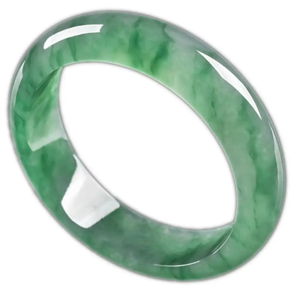 Floating Flower Jade Bracelet Green Jade Pendant - Image 5