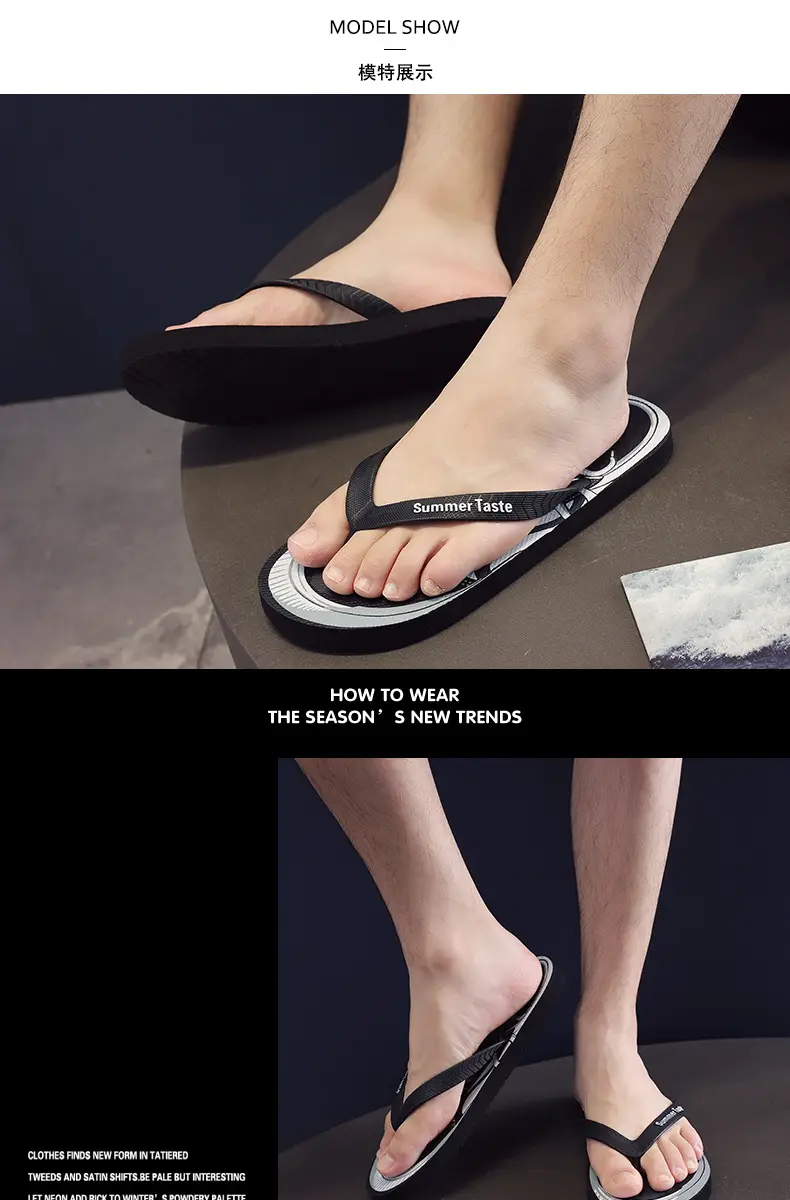 Flip-flops men's summer 2022 new outdoor sandals Korean-style fashionable personalized non-slip outdoor beach sandals — feature 12