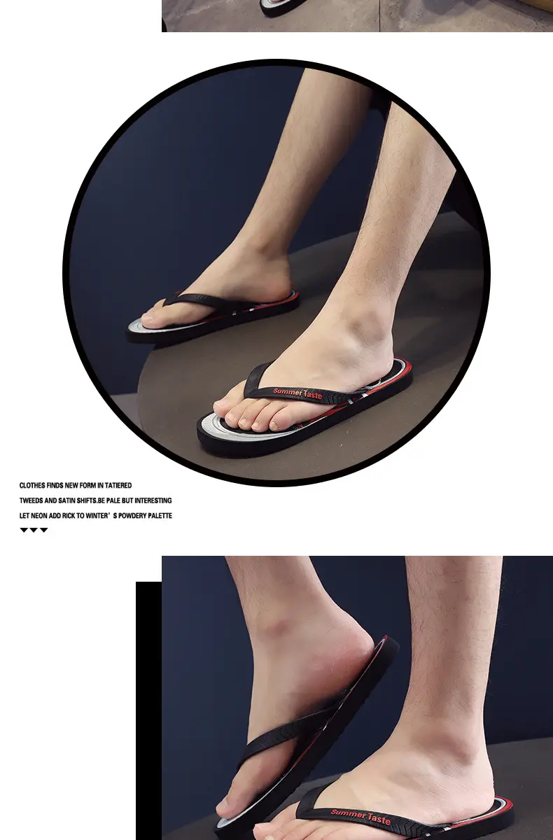 Flip-flops men's summer 2022 new outdoor sandals Korean-style fashionable personalized non-slip outdoor beach sandals — feature 14