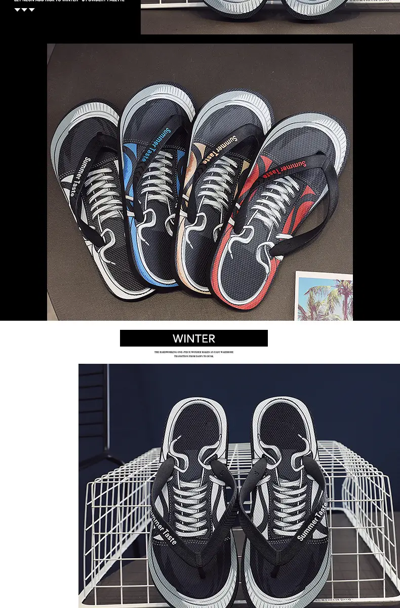 Flip-flops men's summer 2022 new outdoor sandals Korean-style fashionable personalized non-slip outdoor beach sandals — feature 7