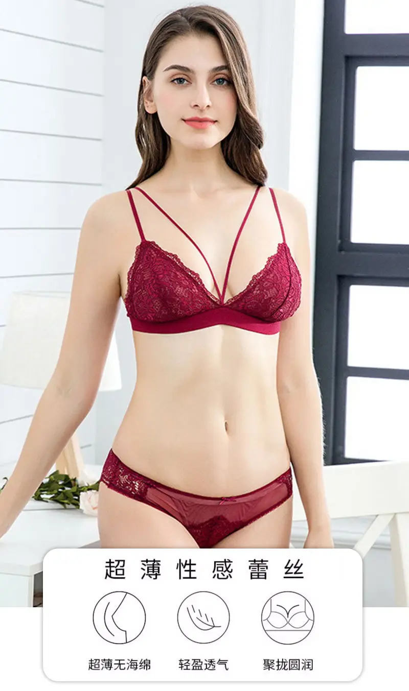 French Lace Underwear Set Wire-Free Summer — feature 19