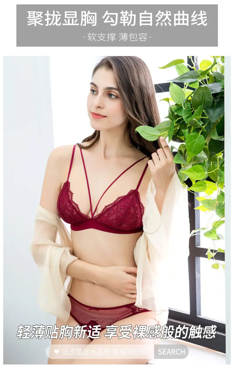 French Lace Underwear Set Wire-Free Summer — feature 26