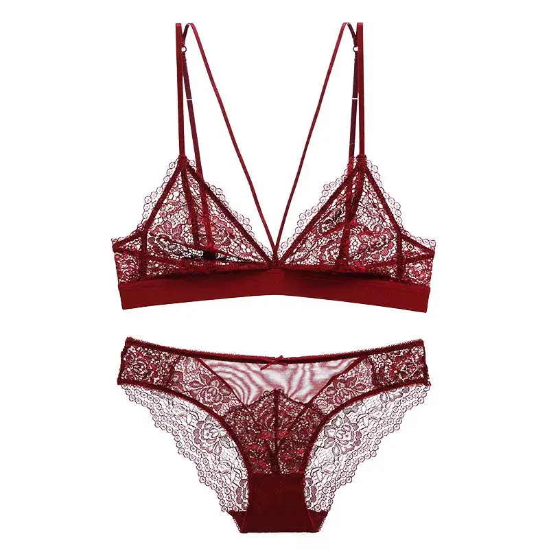 French Lace Underwear Set Wire-Free Summer