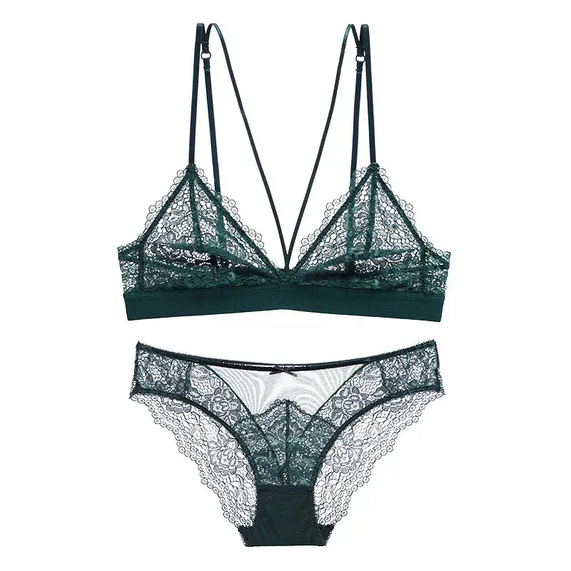 French Lace Underwear Set Wire-Free Summer