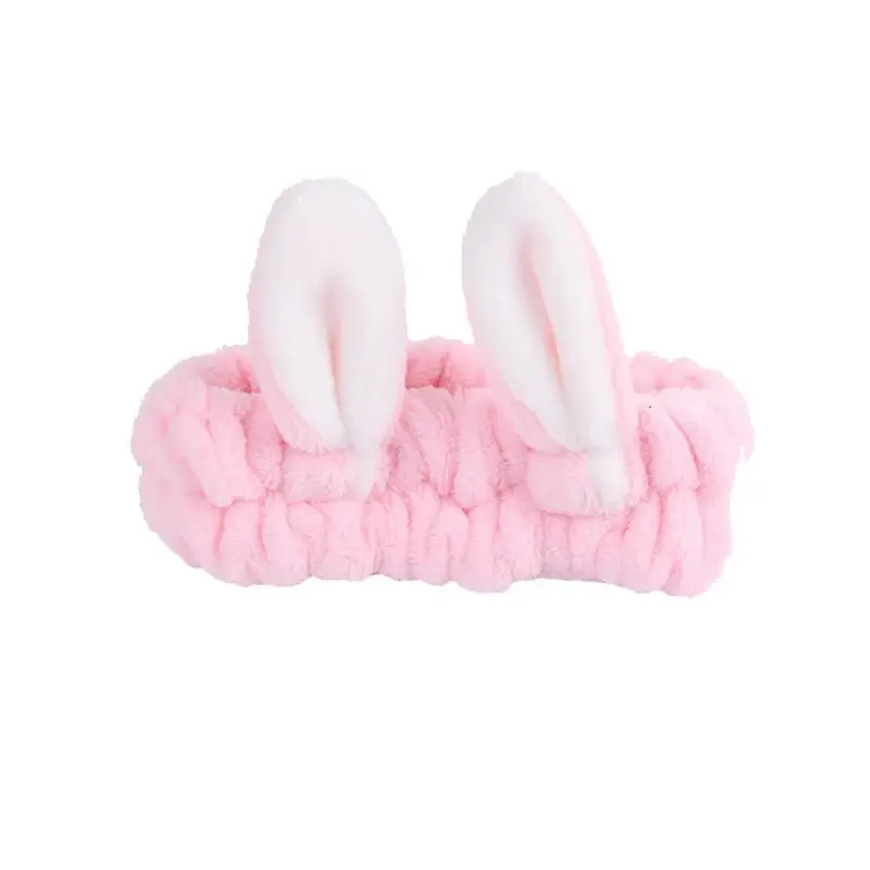 Cute Rabbit Ear Face Wash Mask Headband - Image 9