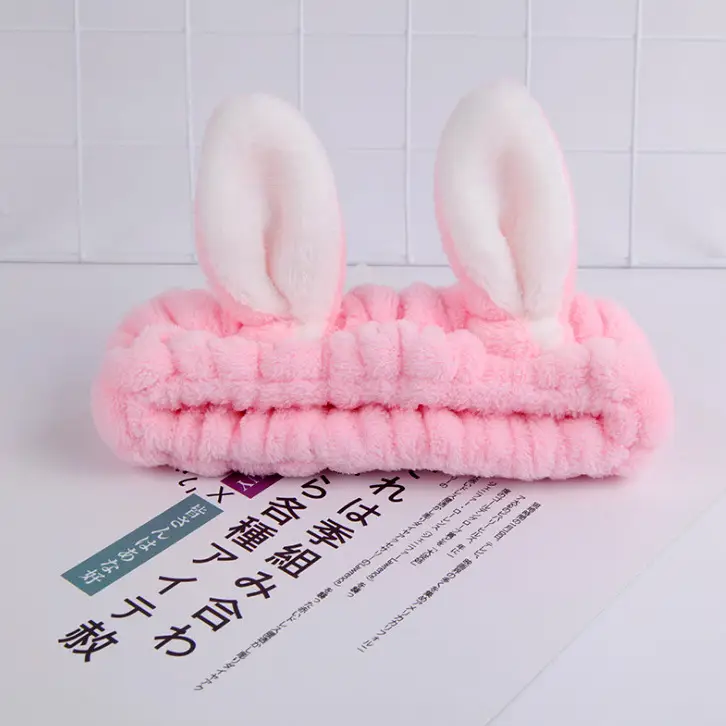 Cute Rabbit Ear Face Wash Mask Headband — feature 4
