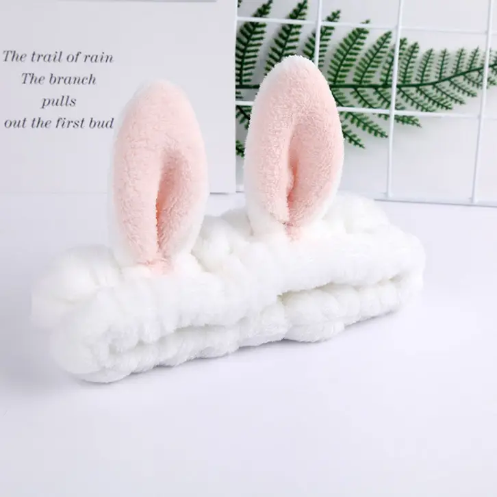 Cute Rabbit Ear Face Wash Mask Headband — feature 7