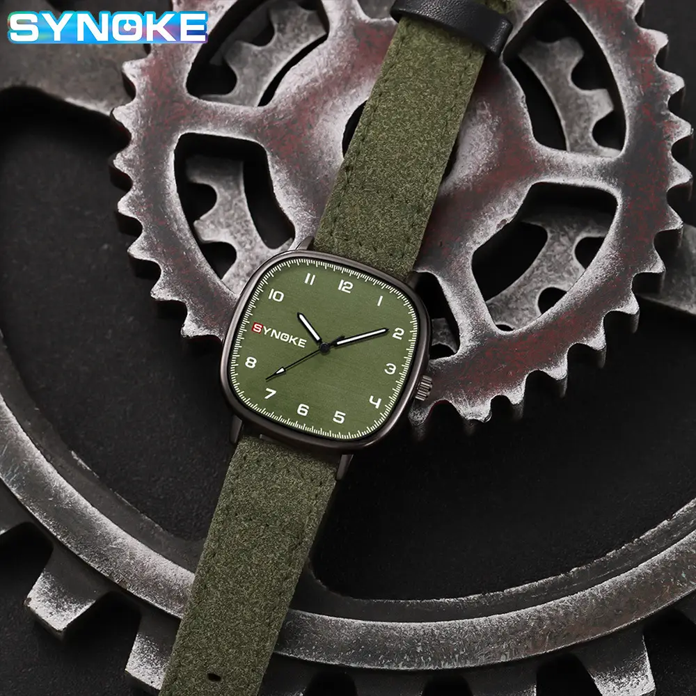 Synko Brown Quartz Watch with Leather Belt - Image 8