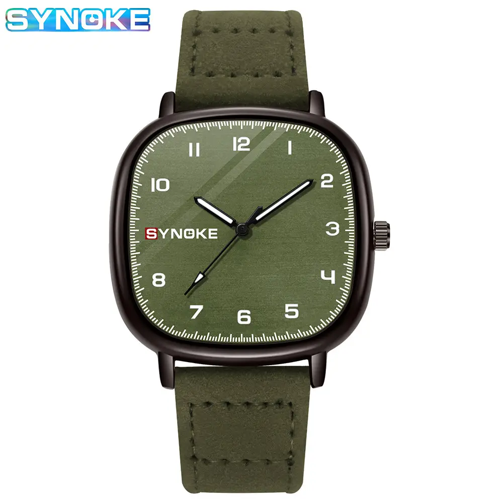 Synko Brown Quartz Watch with Leather Belt - Image 4