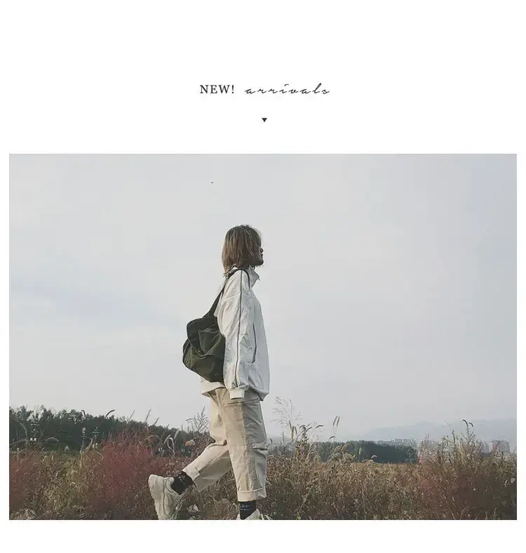 Brown Canvas Messenger Bag 2023 Summer Large Capacity — feature 2