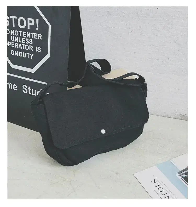 Brown Canvas Messenger Bag 2023 Summer Large Capacity — feature 33