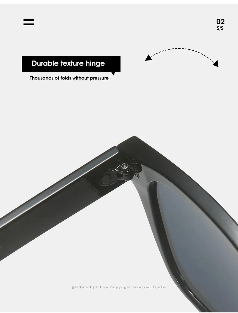 Square Sunglasses European American Retro Large Frame — feature 15