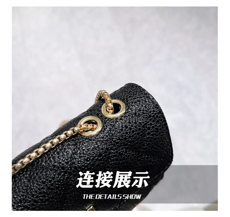 2026 Black Quilted Y-Buckle Bag with Chain Clasp — feature 29