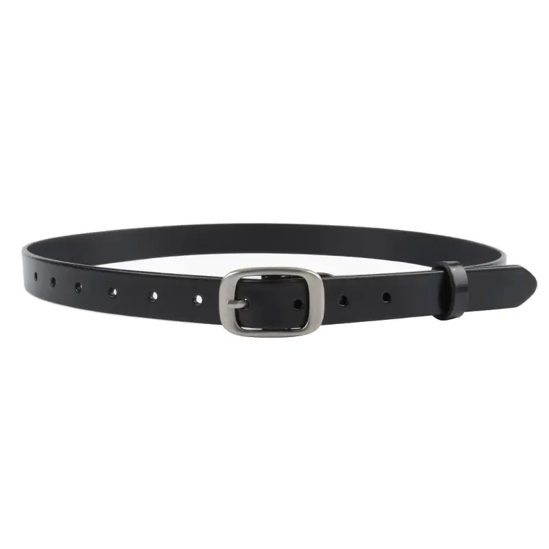 Women's Adjustable Cowhide Leather Belt with Buckle - Image 5
