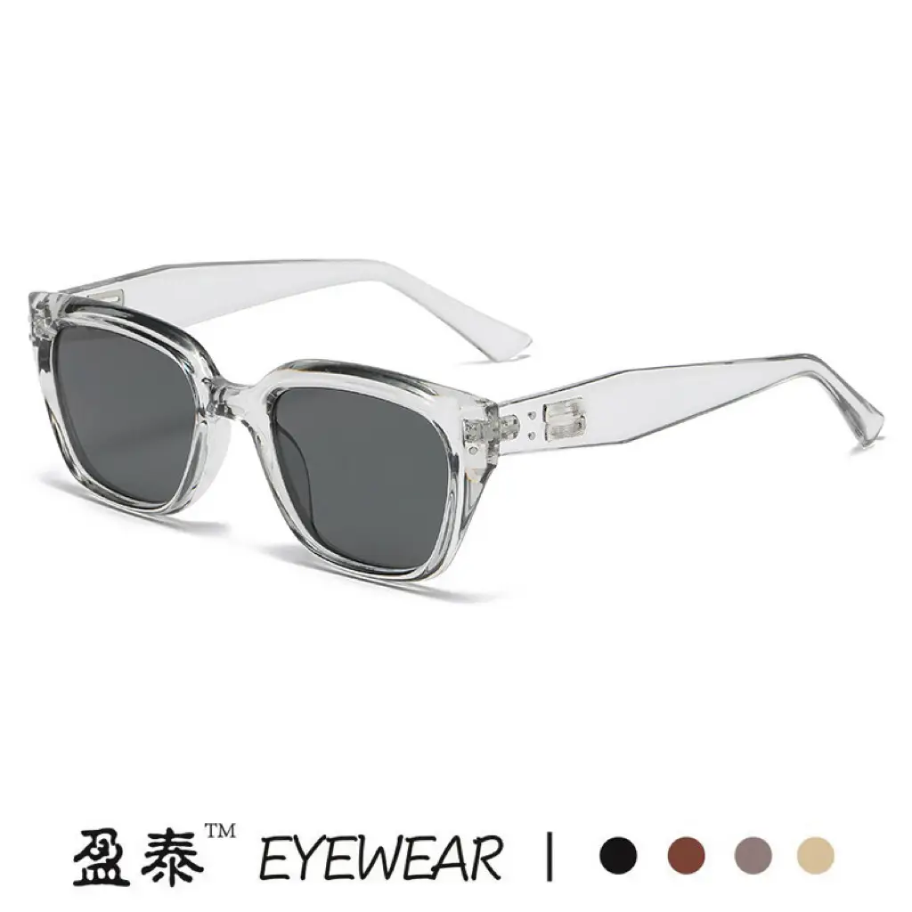 2024 Women Sunglasses K-Style Black Brown - Image 8