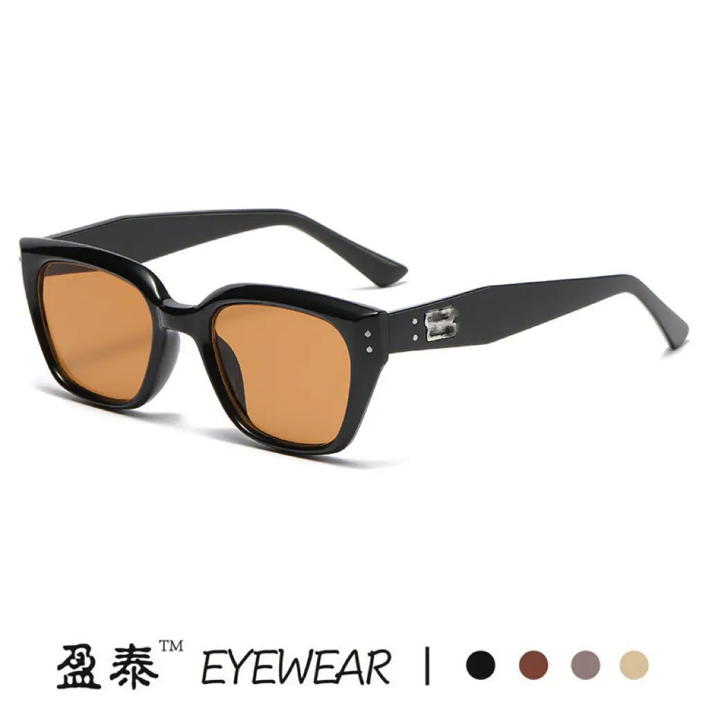 2024 Women Sunglasses K-Style Black Brown - Image 9