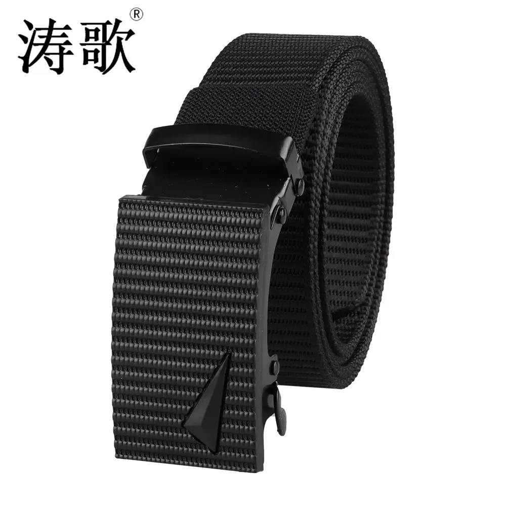 Men's Black Tactical Belt with Automatic Buckle - Image 8
