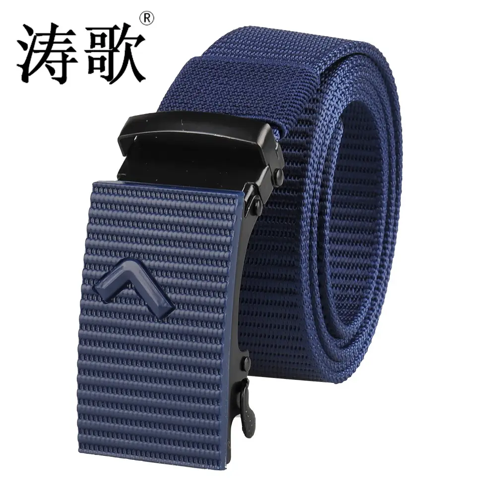 Men's Black Tactical Belt with Automatic Buckle - Image 9