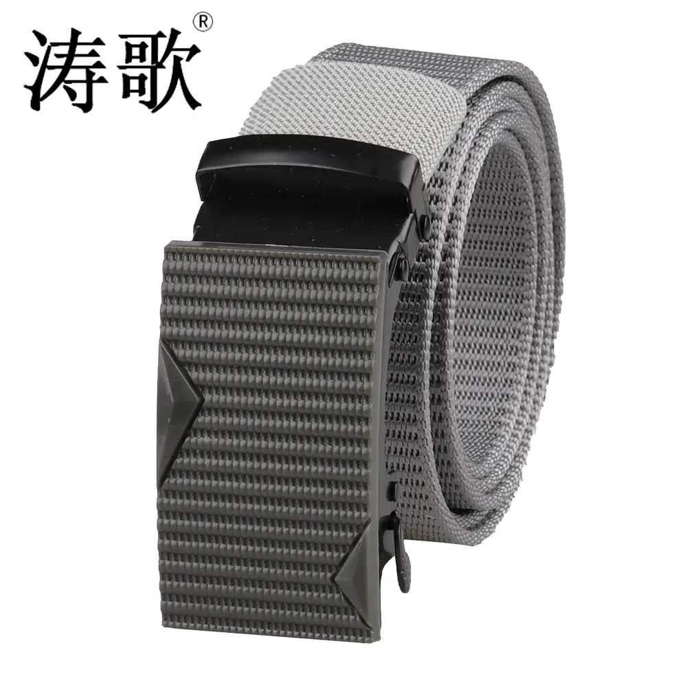 Men's Black Tactical Belt with Automatic Buckle - Image 10