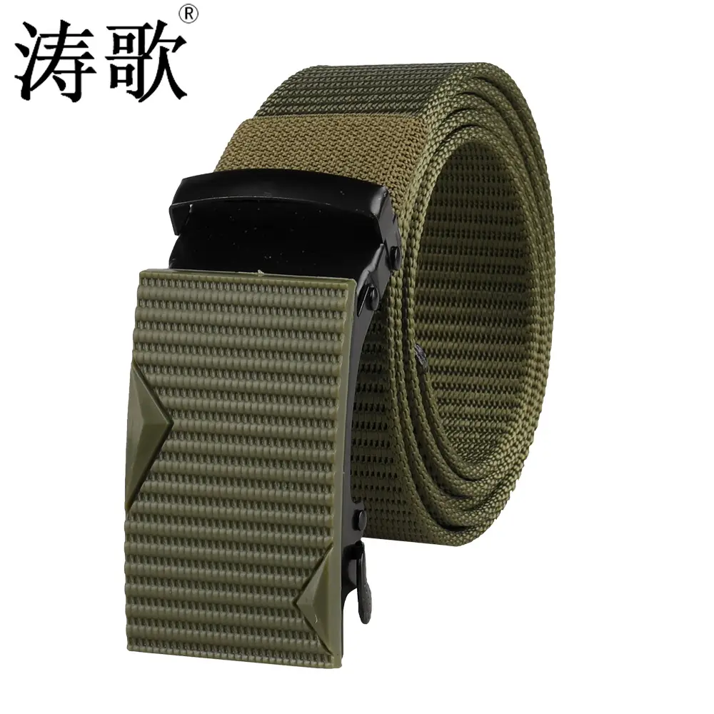 Men's Black Tactical Belt with Automatic Buckle - Image 11
