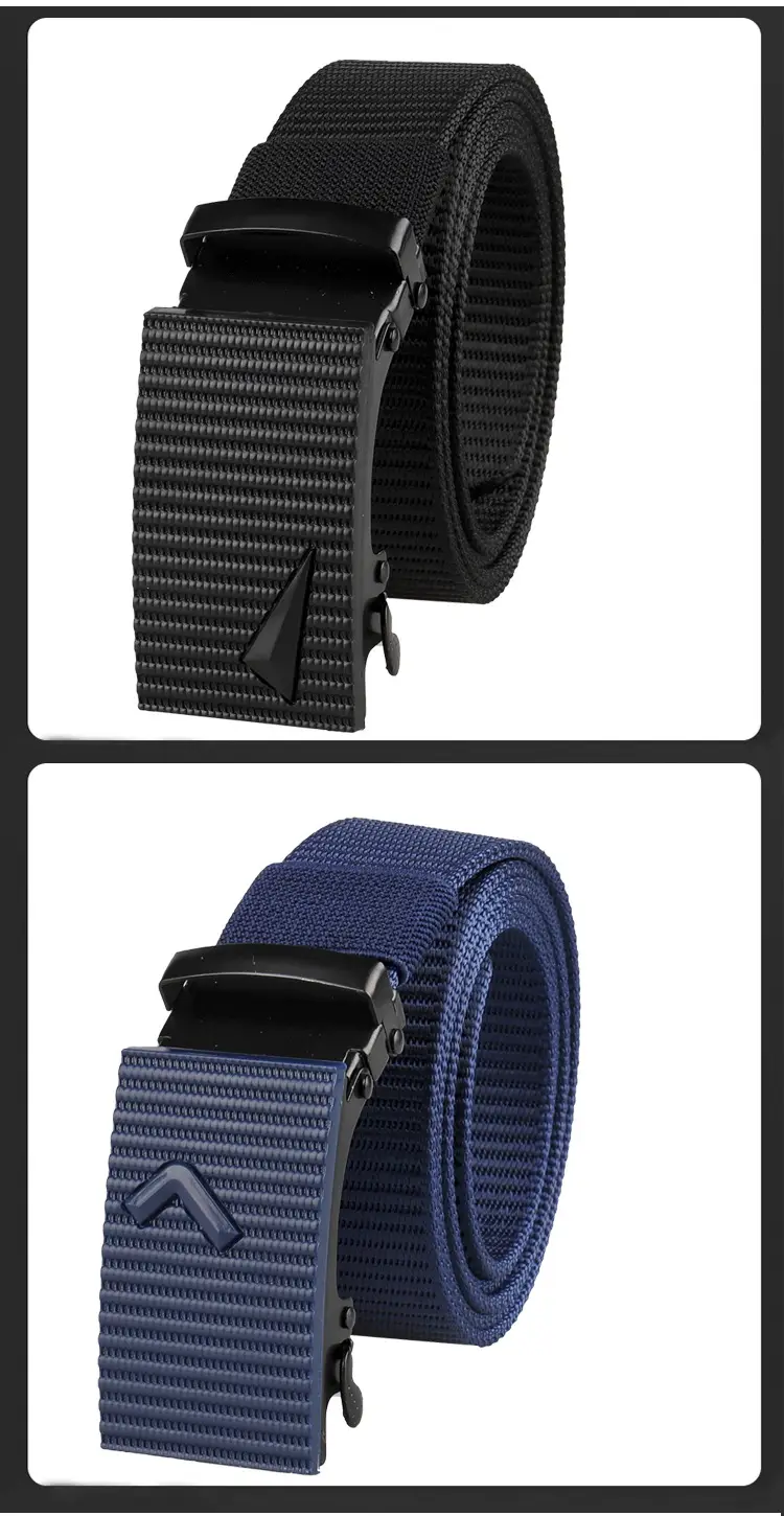 Men's Black Tactical Belt with Automatic Buckle — feature 13