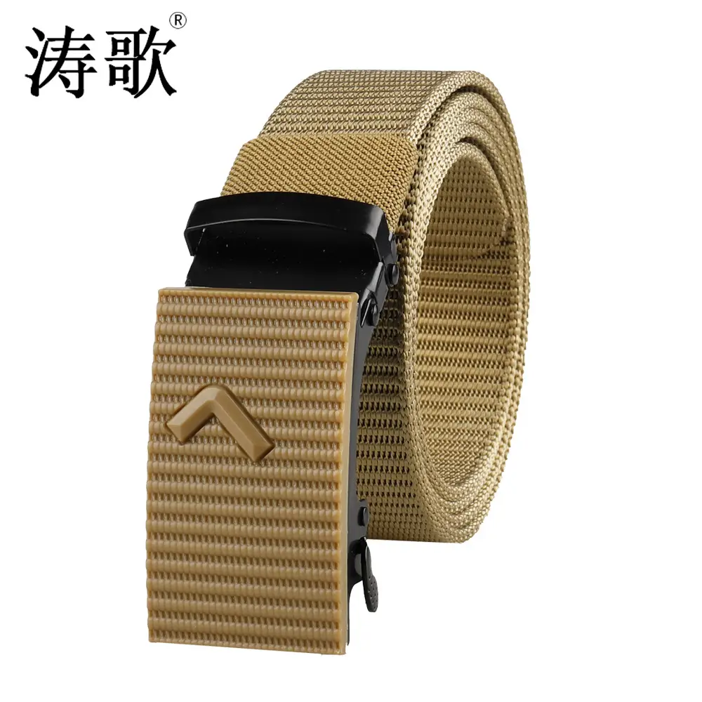 Men's Black Tactical Belt with Automatic Buckle - Image 3