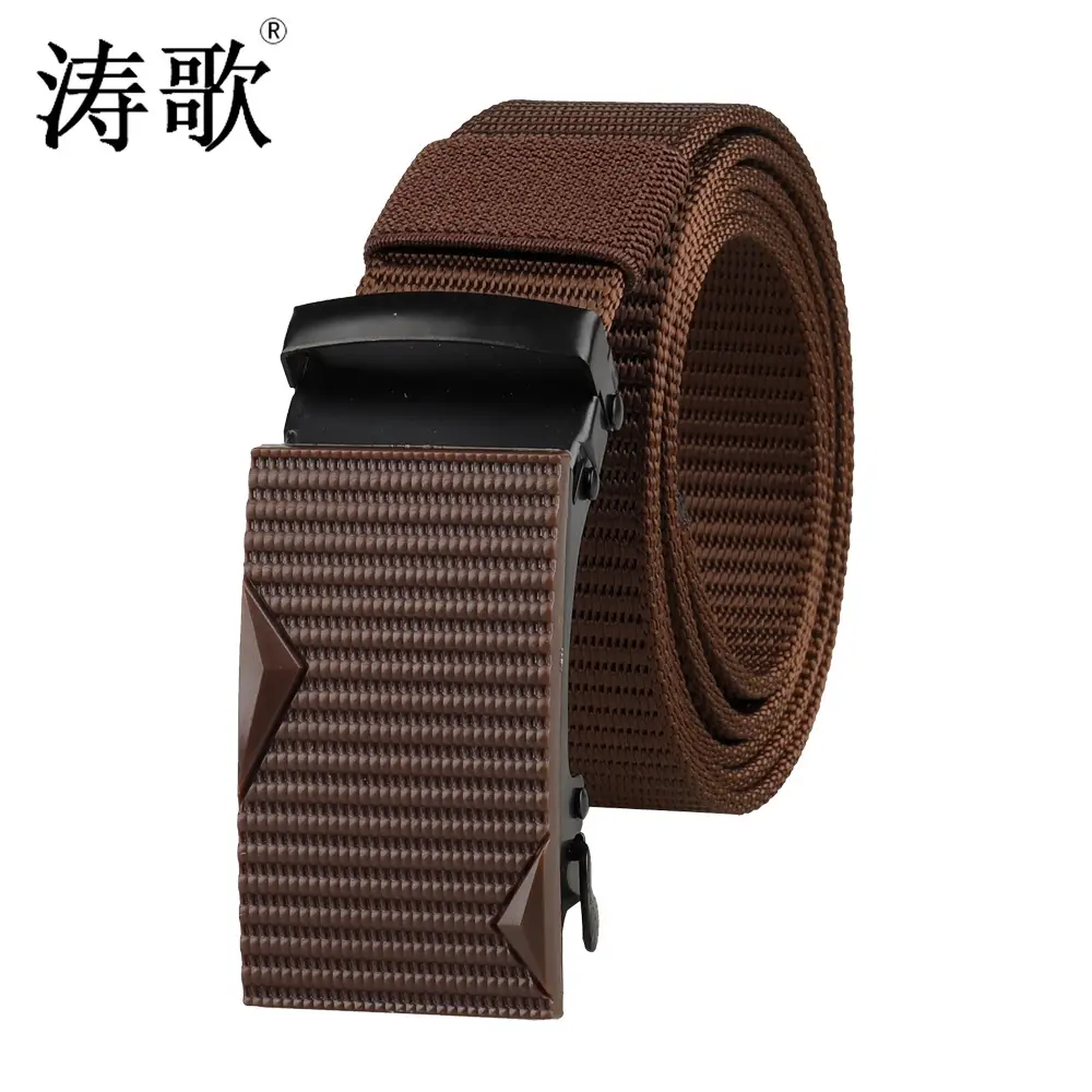 Men's Black Tactical Belt with Automatic Buckle - Image 6
