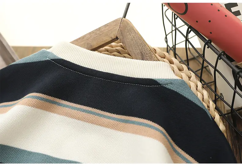 Boys Striped Sweatshirt 2026 Spring Long Sleeve — feature 20