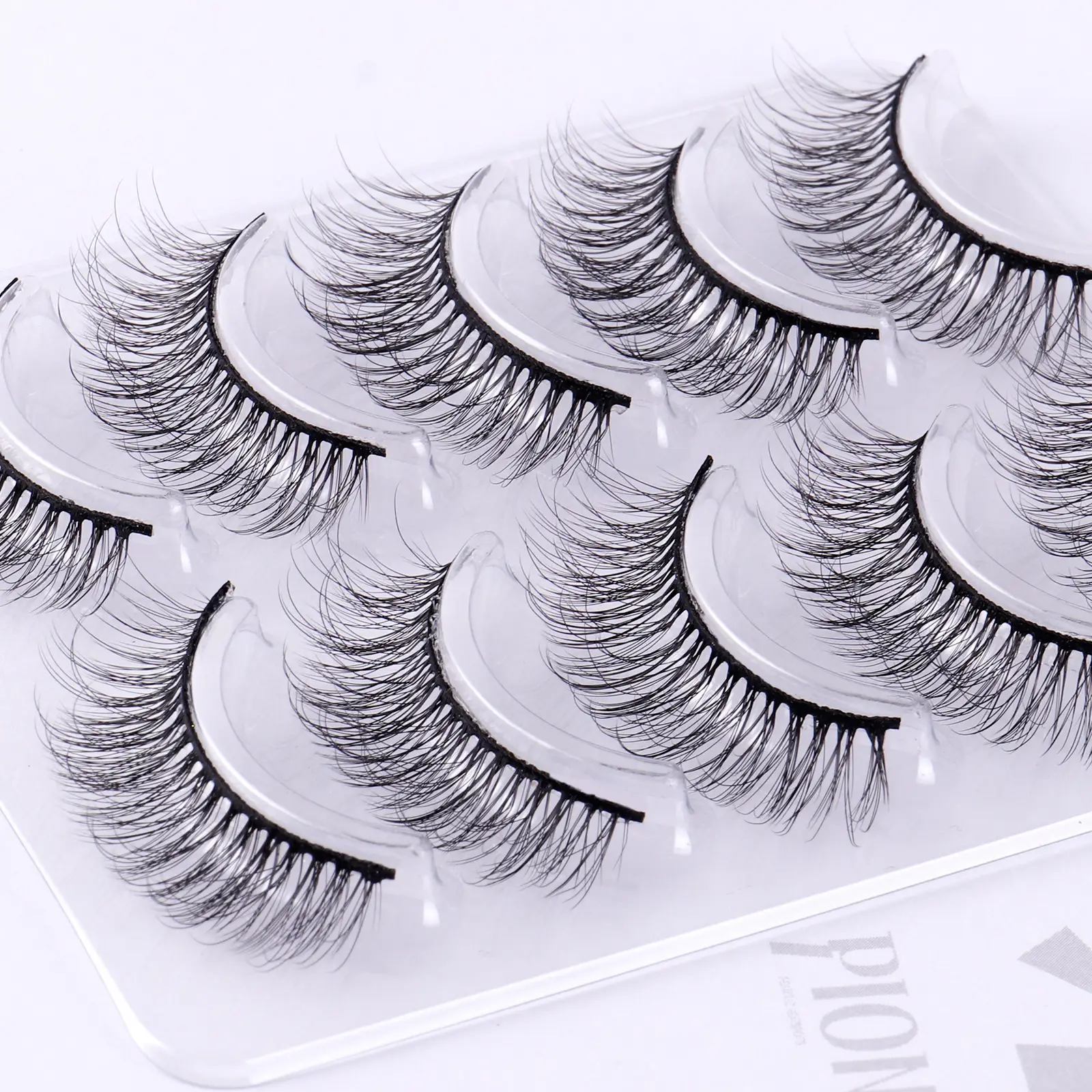 5 Pairs Chemical Fiber False Eyelashes Natural Thick One-Piece