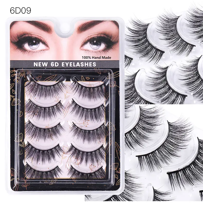 5 Pairs Chemical Fiber False Eyelashes Natural Thick One-Piece — feature 14