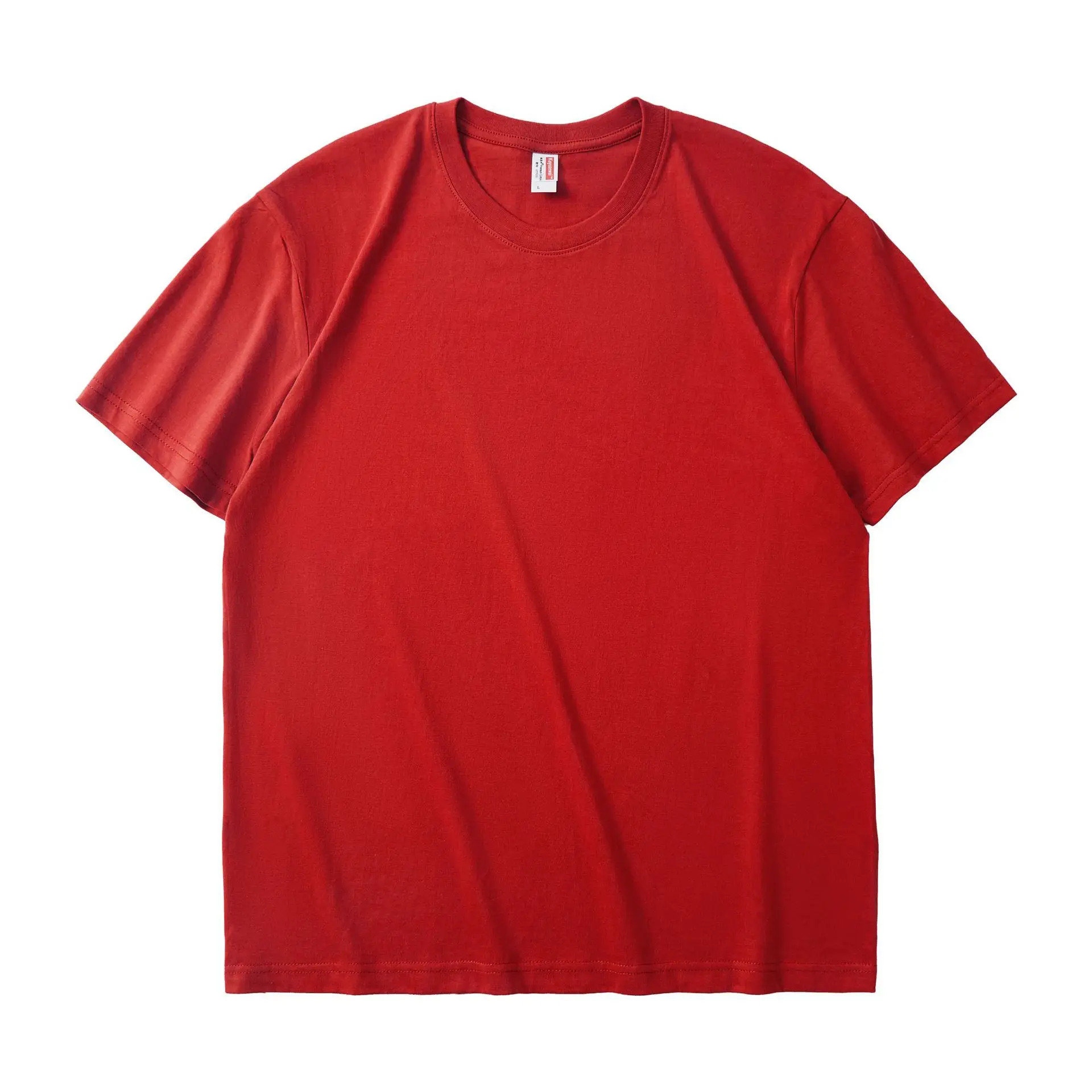 Men's 180g Cotton T-Shirt Beige Round Neck