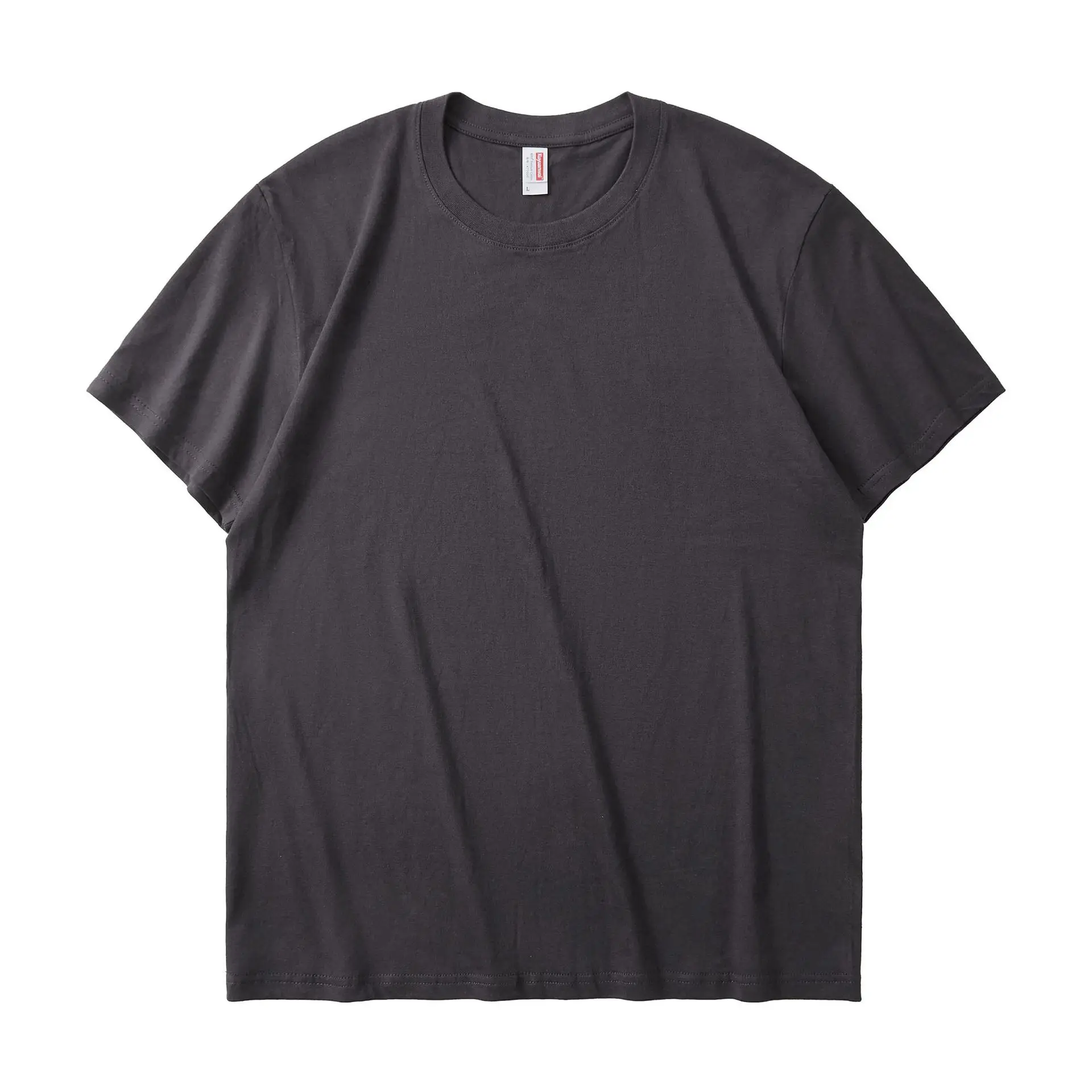 Men's 180g Cotton T-Shirt Beige Round Neck