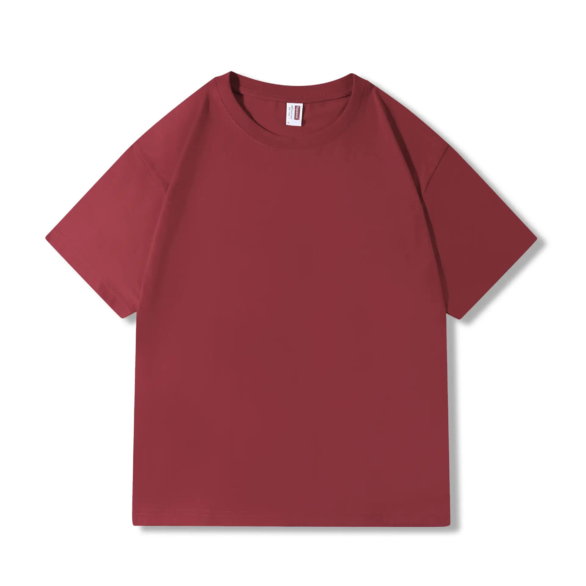 Men's Brown Cotton T-Shirt Short Sleeve Wholesale - Image 17