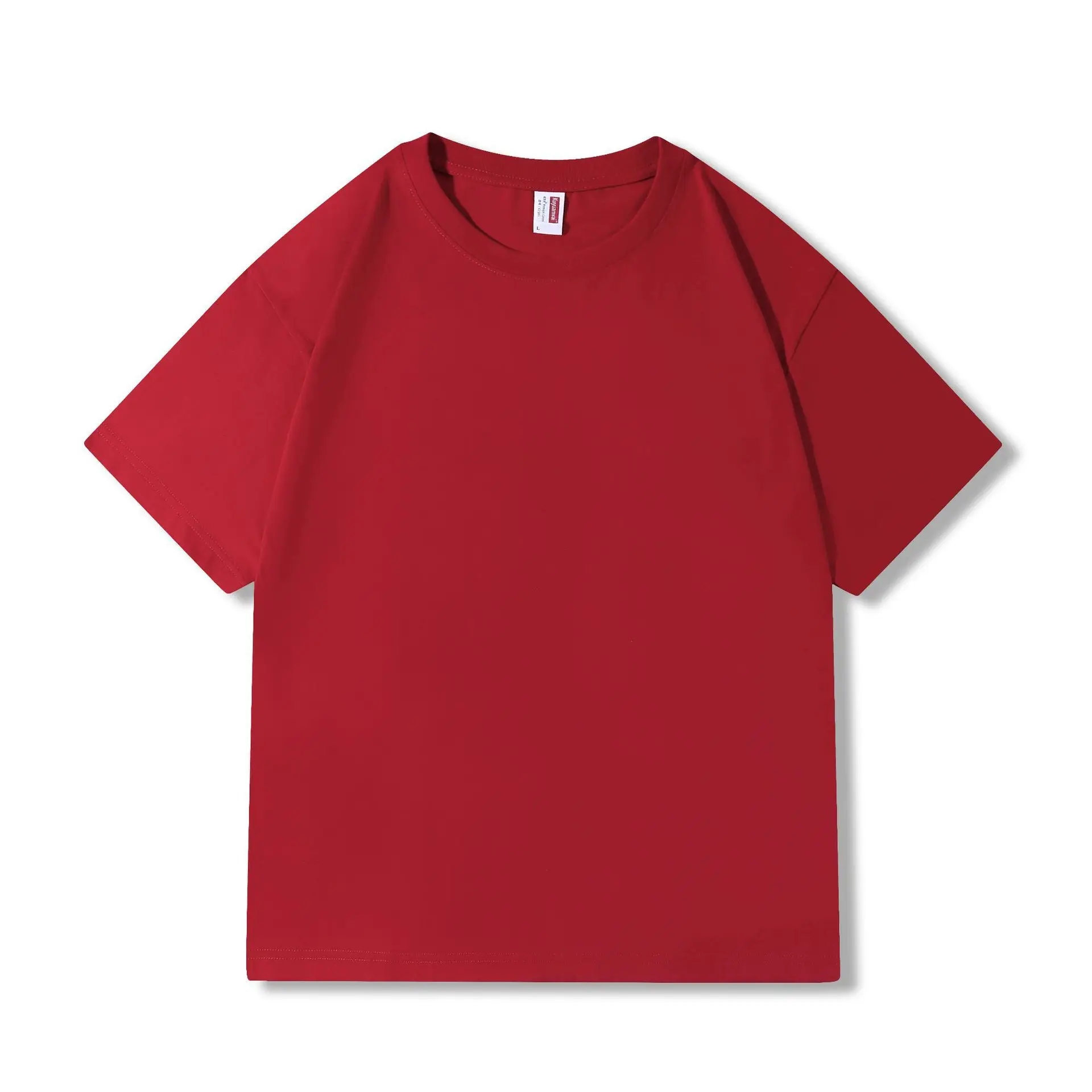 Men's Brown Cotton T-Shirt Short Sleeve Wholesale - Image 3