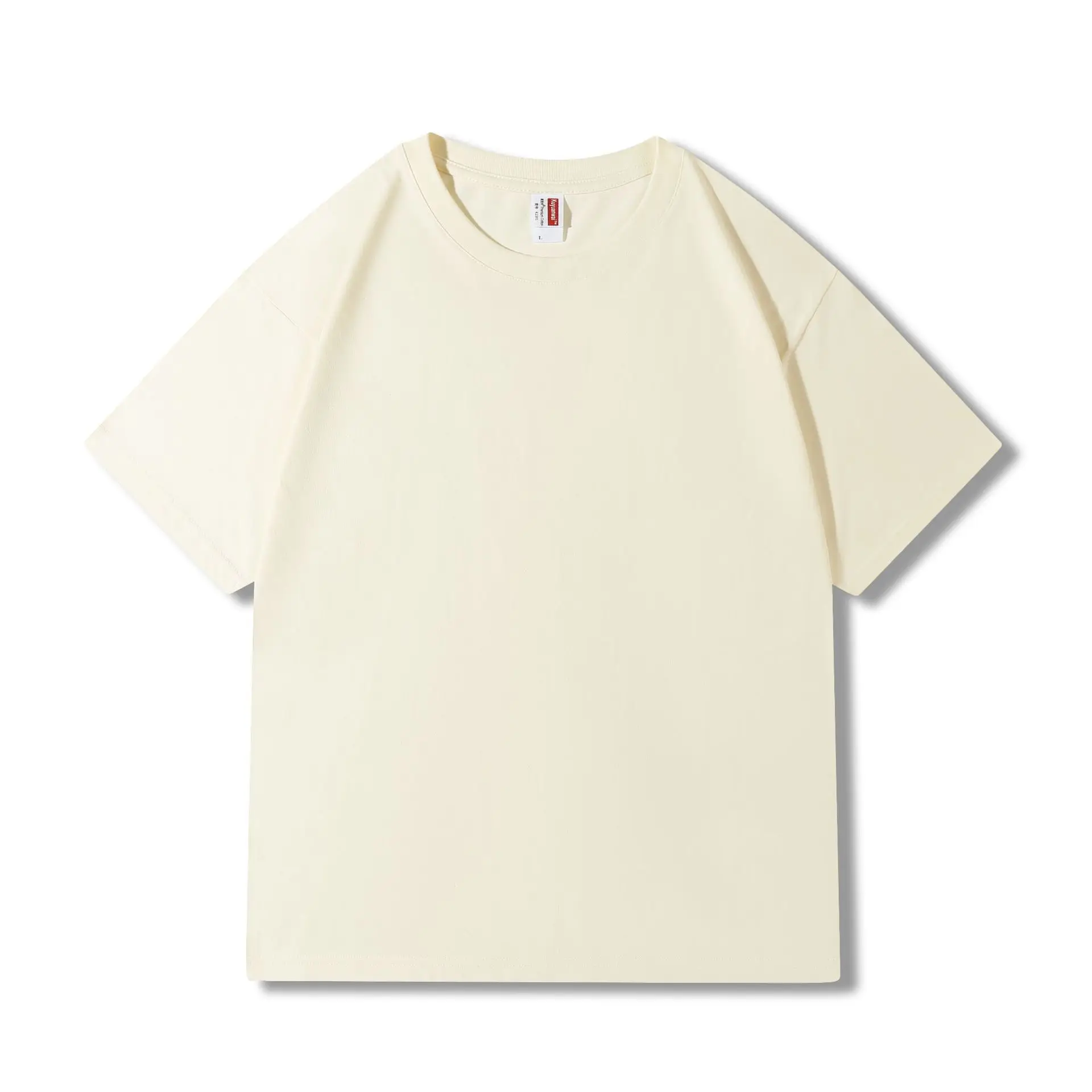 Men's Brown Cotton T-Shirt Short Sleeve Wholesale - Image 4