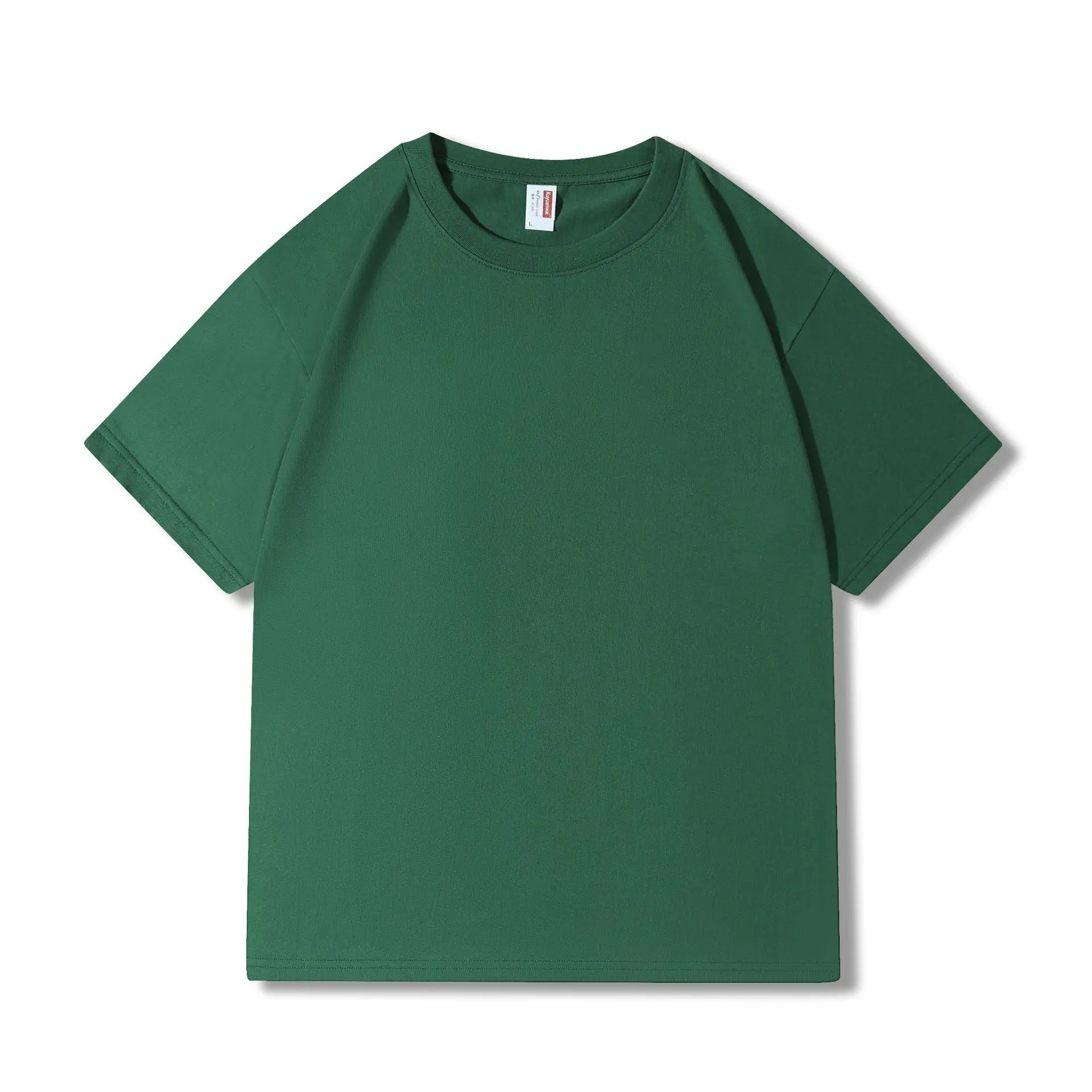 Men's Brown Cotton T-Shirt Short Sleeve Wholesale - Image 7