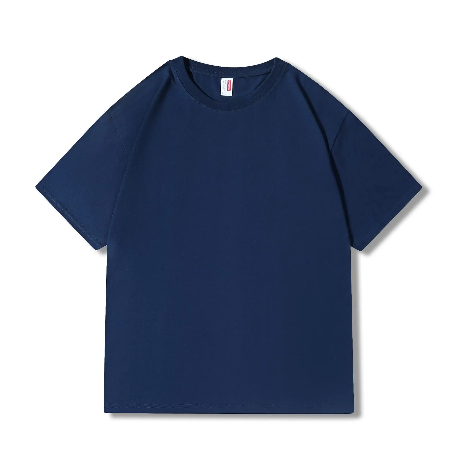 Men's Brown Cotton T-Shirt Short Sleeve Wholesale - Image 8