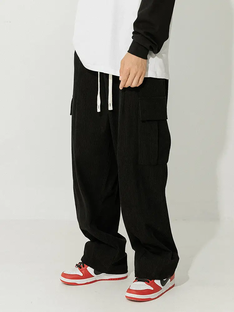 Japanese Style Corduroy Pants Brown 2025 Spring - Image 4
