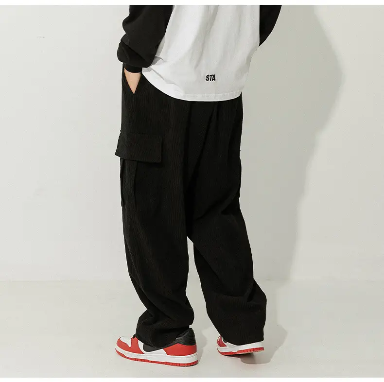 Japanese Style Corduroy Pants Brown 2025 Spring — feature 12