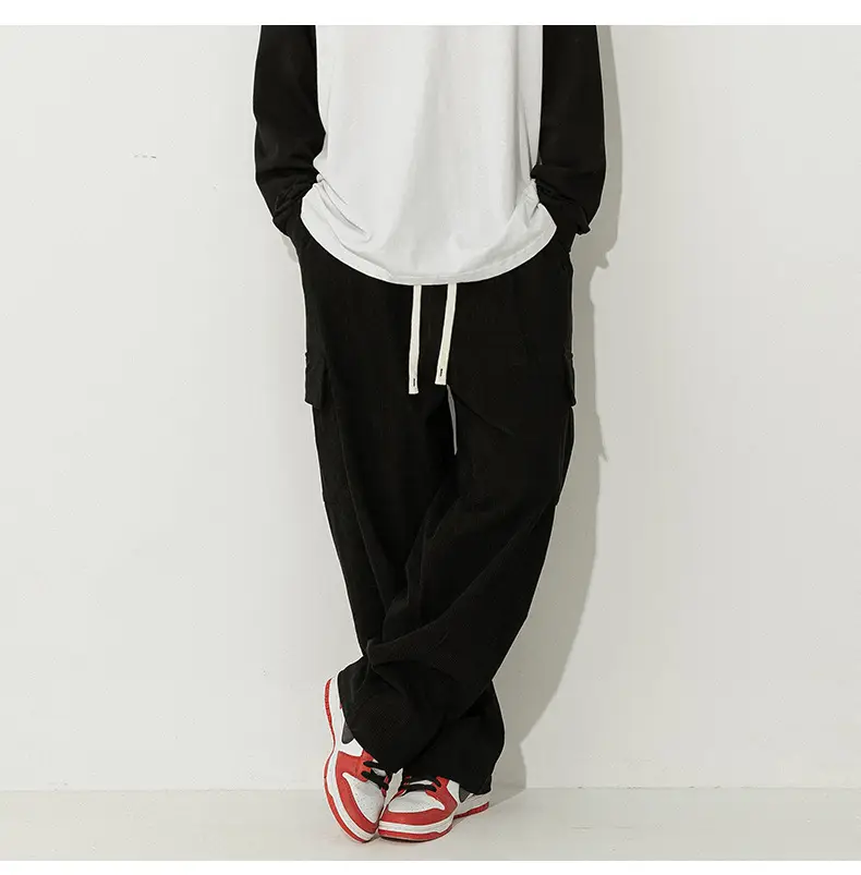 Japanese Style Corduroy Pants Brown 2025 Spring — feature 14