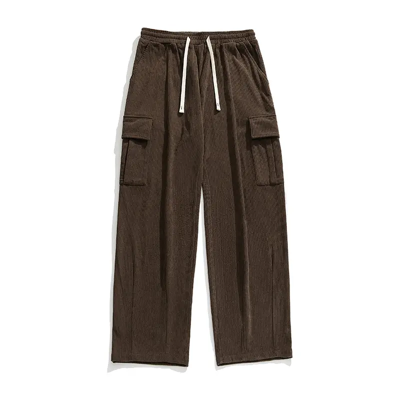 Japanese Style Corduroy Pants Brown 2025 Spring - Image 2