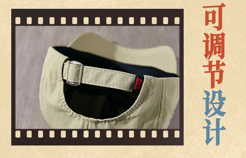 Women's Big Head Baseball Cap with Long Brim Deep Wide Brim — feature 27