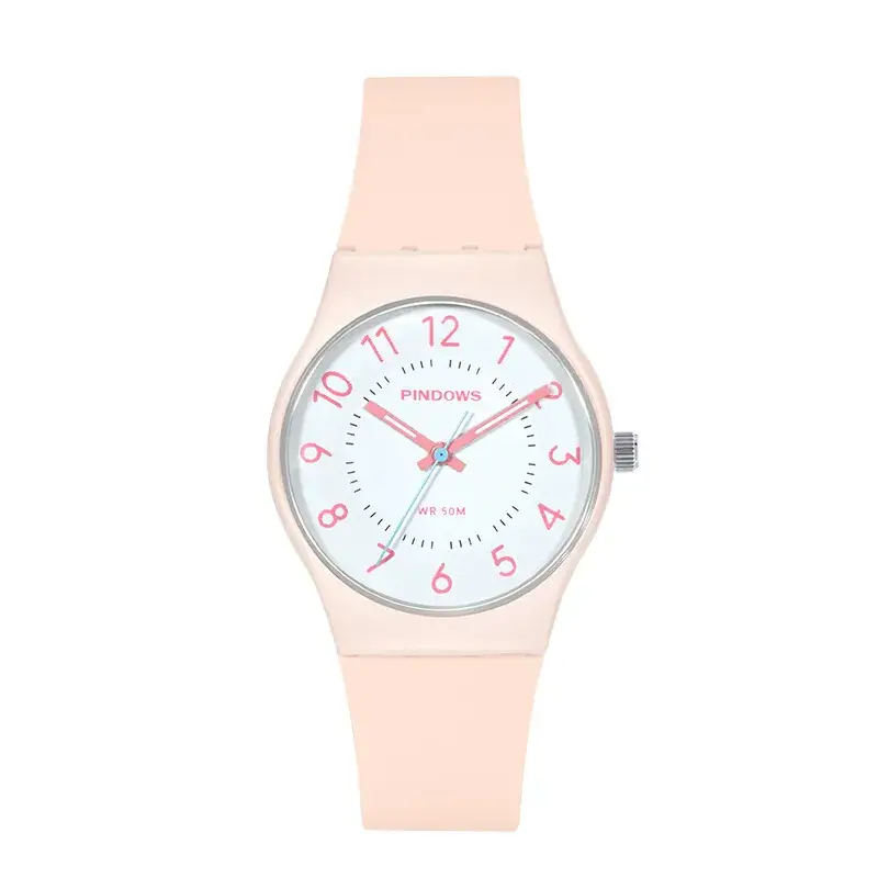 Women's White Silicone Analog Watch with Quartz Movement - Image 3