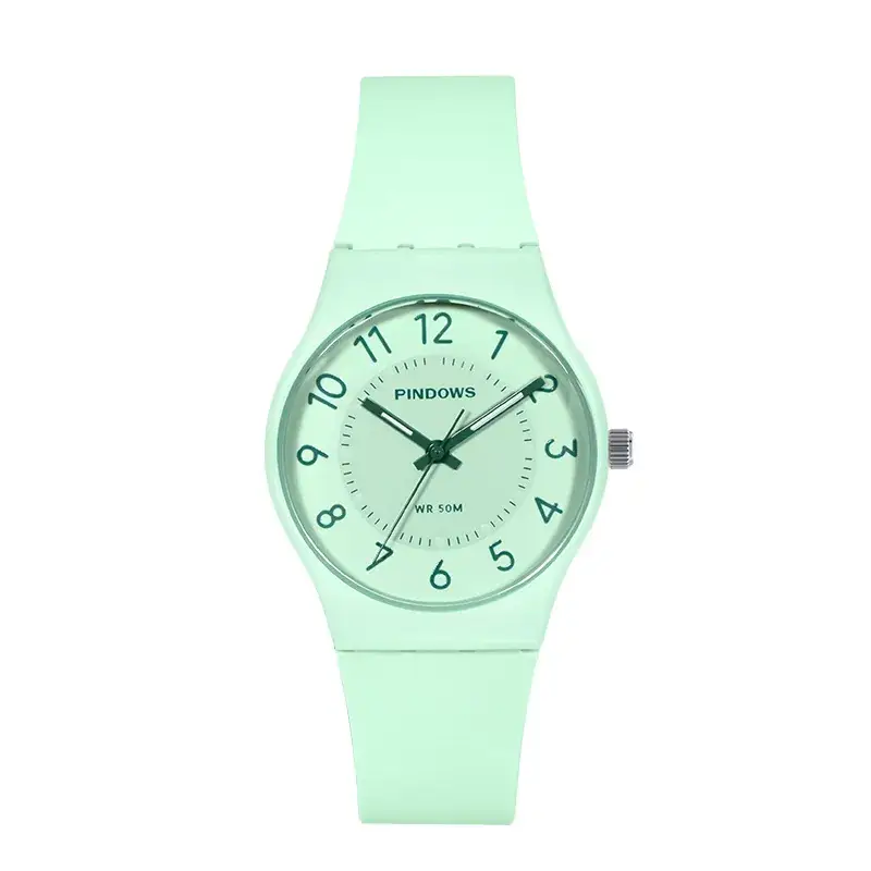 Women's White Silicone Analog Watch with Quartz Movement - Image 4