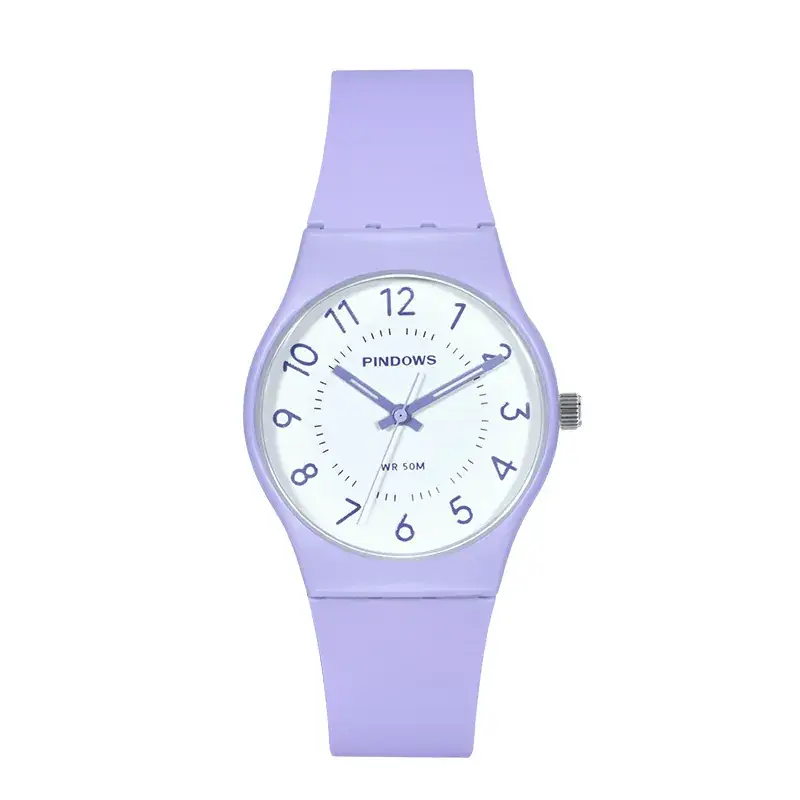 Women's White Silicone Analog Watch with Quartz Movement - Image 5