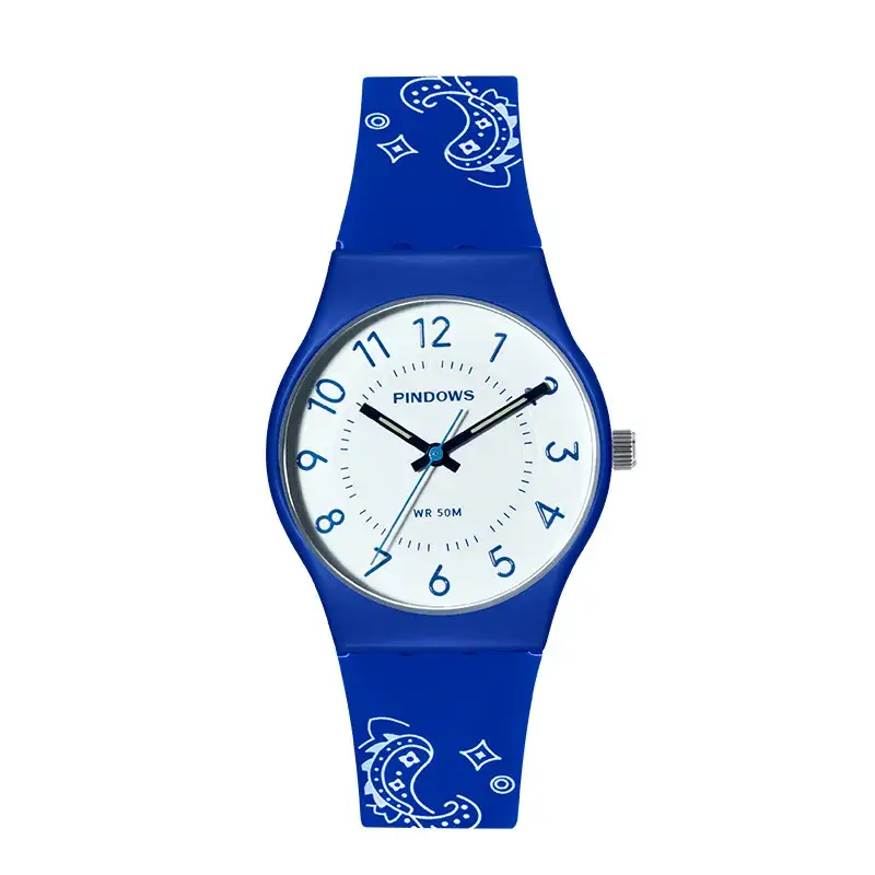 Women's White Silicone Analog Watch with Quartz Movement - Image 7