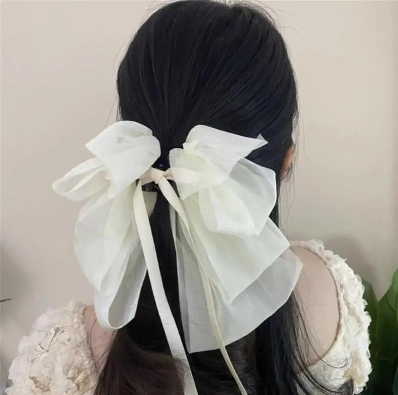Black Ribbon Hairpin for Women Large Back of Head Clip — feature 4