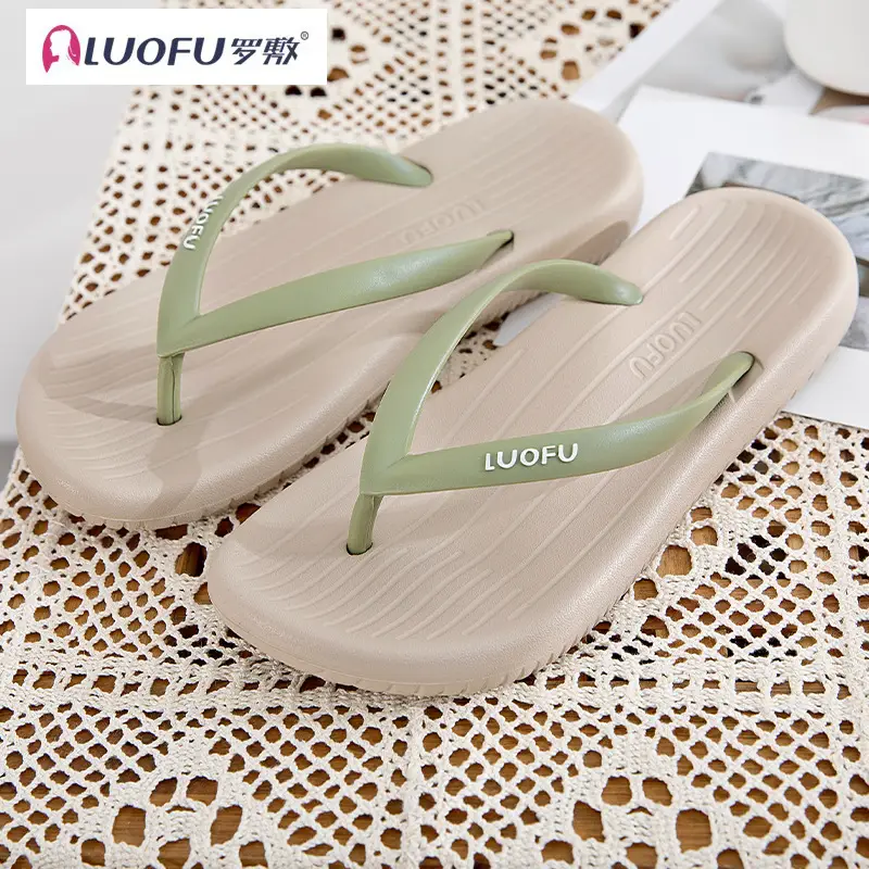 Luo Fu Women's Black Flip Flops Summer Sandals — feature 18